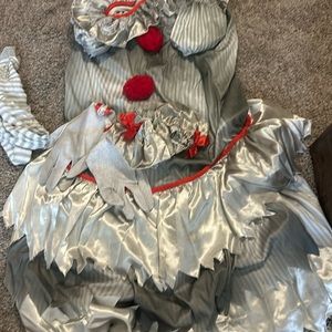 Clown Halloween costume for women.